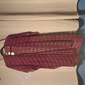 Lane Bryant burgundy one size over piece